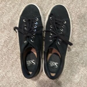 Soft black lace ups size 8.5